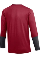 Nike Oklahoma Sooners Mens Crimson DriFIT Classic Long Sleeve Sweatshirt