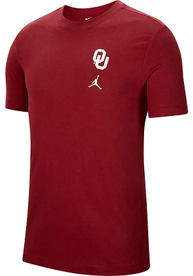 Nike Oklahoma Sooners Crimson DriFIT DNA Graphic Short Sleeve T Shirt