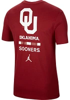 Nike Oklahoma Sooners Crimson DriFIT DNA Graphic Short Sleeve T Shirt