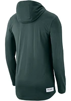 Nike Michigan State Spartans Mens Green DriFIT Collegiate II Long Sleeve Hoodie