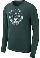 Nike Michigan State Spartans Green Mantra Design Long Sleeve T Shirt