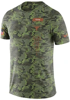 Nike Texas Longhorns Olive Dri-FIT Military Short Sleeve T Shirt