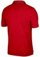 Nike Ohio State Buckeyes Mens Red Collegiate DriFIT Short Sleeve Polo