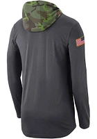 Nike Missouri Tigers Mens Grey Military Long Sleeve Hoodie