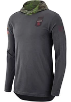Nike Oklahoma Sooners Mens Grey Jordan Military Long Sleeve Hoodie