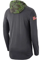 Nike Oklahoma Sooners Mens Grey Jordan Military Long Sleeve Hoodie