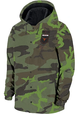 Nike Texas Longhorns Mens Olive Military Light Weight Jacket