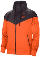 Nike Oklahoma State Cowboys Mens Orange Windrunner Light Weight Jacket