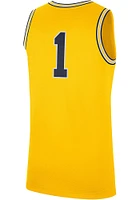 Nike Michigan Wolverines Yellow Replica Jersey