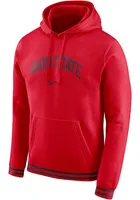 Nike Ohio State Buckeyes Mens Red Retro Fashion Hood