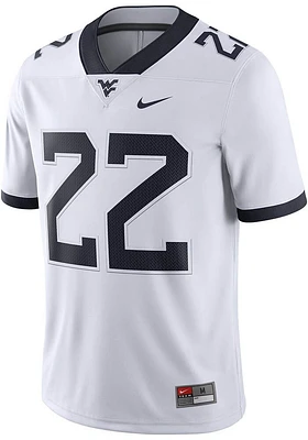 Nike West Virginia Mountaineers White Game Away Football Jersey