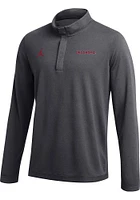 Nike Oklahoma Sooners Mens Grey Jordan DriFIT Long Sleeve Qtr Zip Pullover