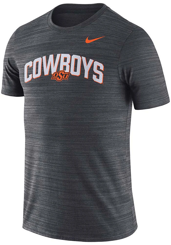 Nike Oklahoma State Cowboys Black Team Issue Velocity Short Sleeve T Shirt