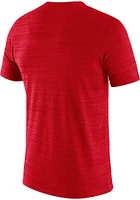 Nike Ohio State Buckeyes Red Team Issue Velocity Graphic Short Sleeve T Shirt