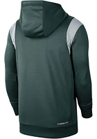 Nike Michigan State Spartans Mens Green Team Issue Therma Hood
