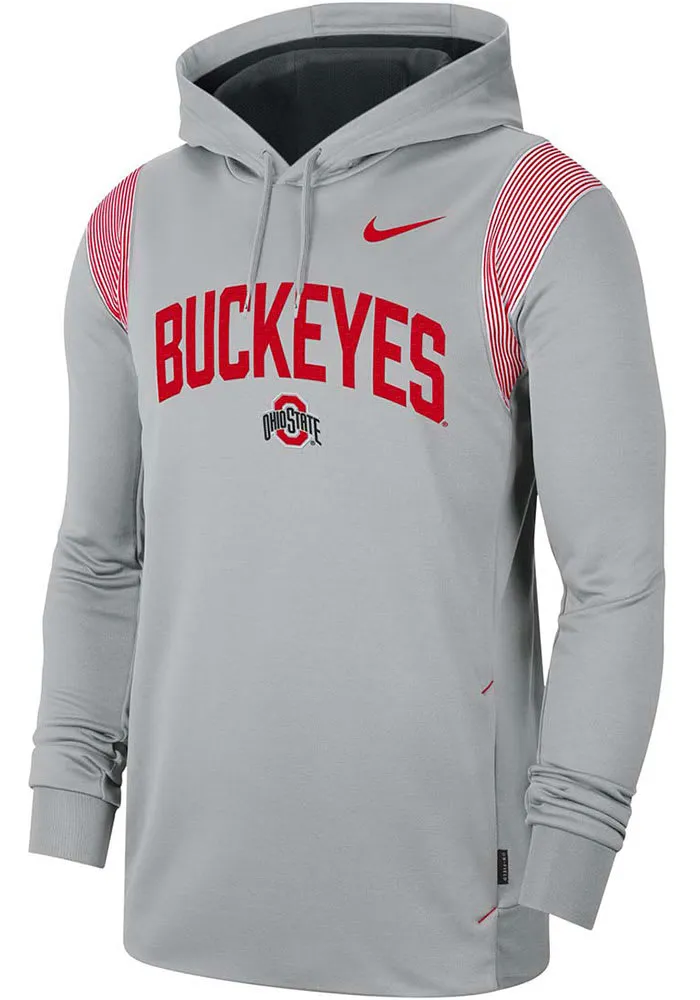 Nike Ohio State Buckeyes Mens Team Issue Therma Hood