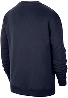 Nike Michigan Wolverines Mens Navy Blue Jordan Practice Long Sleeve Crew Sweatshirt