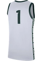 Nike Michigan State Spartans White Dri-FIT Replica Jersey