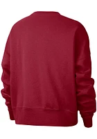 Nike Oklahoma Sooners Womens Crimson Everyday Campus Crew Sweatshirt