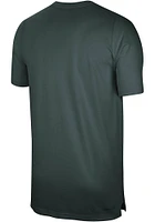 Nike Michigan State Spartans Green DriFIT UV Coach Short Sleeve T Shirt