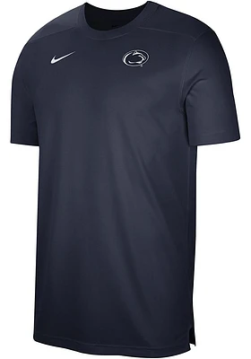 Nike Penn State Nittany Lions Navy Blue DriFIT UV Coach Short Sleeve T Shirt
