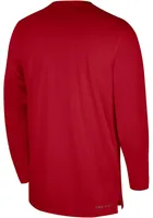 Nike Ohio State Buckeyes Red DriFIT UV Coach Long Sleeve T-Shirt