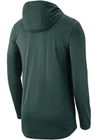 Nike Michigan State Spartans Mens Green Campus DriFIT Tee Long Sleeve Hoodie