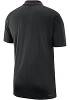 Nike Oklahoma Sooners Mens Black DriFIT Coach Short Sleeve Polo