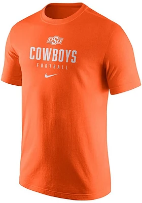Nike Oklahoma State Cowboys Team Issue Short Sleeve T Shirt