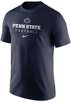 Nike Penn State Nittany Lions Navy Blue Team Issue Design Short Sleeve T Shirt