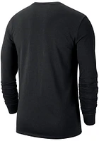 Nike Purdue Boilermakers Black Football Team Issue Long Sleeve T Shirt