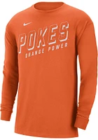 Nike Oklahoma State Cowboys Orange Max90 Slogan Long Sleeve T Shirt