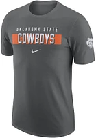 Nike Oklahoma State Cowboys Grey Gametime Short Sleeve T Shirt