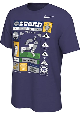 Nike K-State Wildcats 2022 Sugar Bowl Bound Short Sleeve T Shirt
