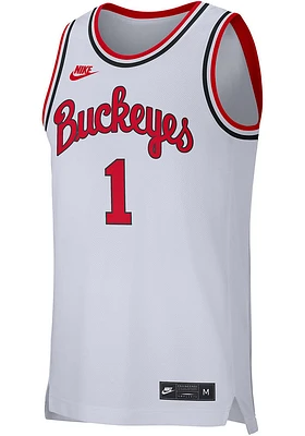 Nike Ohio State Buckeyes White Retro Jersey