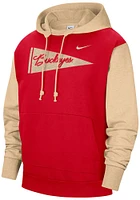 Nike Ohio State Buckeyes Mens Red Standard Issue Long Sleeve Hoodie