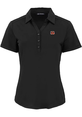 Cutter and Buck Cincinnati Bengals Womens Forge Eco Polo Short Sleeve Shirt