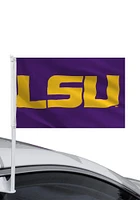 LSU Tigers 11x16 Purple Silk Screen Car Flag - Purple