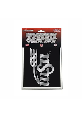 Wichita State Shockers Silver Auto Decal - Black