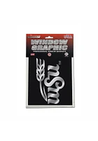 Wichita State Shockers Silver Auto Decal - Black