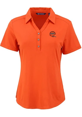 Cutter and Buck Cincinnati Bengals Womens Historic Forge Eco Polo Short Sleeve Shirt