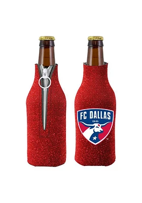 FC Dallas Red Glitter Bottle Coolie - Red