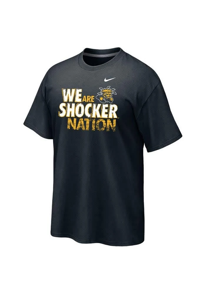 Nike Wichita State Shockers Black Nation Short Sleeve T Shirt