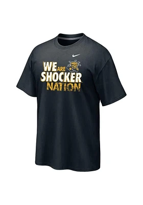 Nike Wichita State Shockers Black Nation Short Sleeve T Shirt