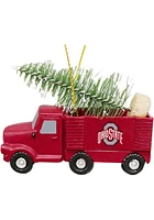 Ohio State Buckeyes Truck With Tree Ornament - Red