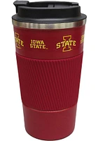 Iowa State Cyclones 18oz SS Coffee Tumbler Silicone Wrap Stainless Steel Tumbler - Black