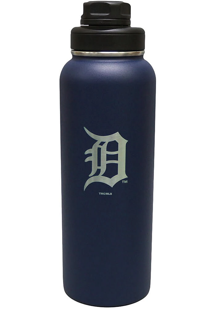 Detroit Tigers 44oz SS Laser Etched Logo Hydro Bottle Stainless Steel Bottle - Navy Blue