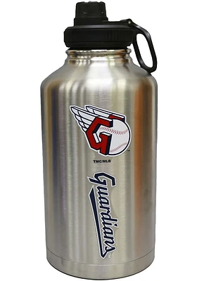 Cleveland Guardians 64oz Stainless Steel Color Logo Hydro Bottle Stainless Steel Bottle - Silver