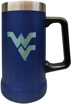 West Virginia Mountaineers 24oz SS Team Color Stein Etched Logo Stainless Steel Tumbler - Navy Blu..