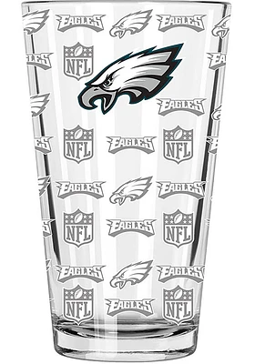 Philadelphia Eagles 17oz Sandblasted Pint Glass Pint Glass